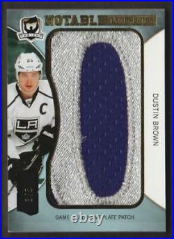 2012-13 The Cup Notable NAMEPLATE PATCH Letter O #NN-DU Dustin Brown 3/5 Kings