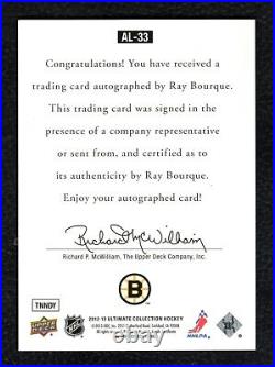 2012-13 Ultimate Collection 1997 Legends Autograph AL-33 Ray Bourque Group A SP