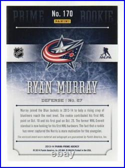 2013-14 Panini Prime Hockey Black #170 Ryan Murray Auto Jersey Patch 2/3