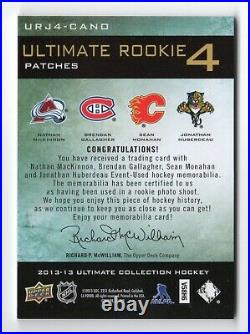 2013-14 Ultimate Collection MacKINNON Gallagher MONAHAN Huberdeau Patch #4/15 SP