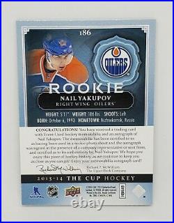 2013-14 Upper Deck The Cup #186 Nail Yakupov Rookie Patch Autograph #31/99