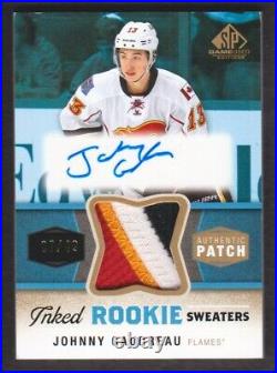 2014-15 SP Game Used Inked Rookie Sweaters #JG Johnny Gaudreau 07/49 Auto Patch