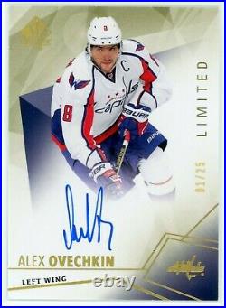 2015-16 SP Authentic Limited 1/25 ALEX OVECHKIN #1 ON CARD AUTO NICE! Capitals