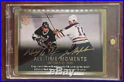 2015-16 SP Authentic Wayne Gretzky Mark Messier Dual Auto All-Time Moments