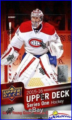 2015/16 UD Series 1 Hockey Factory Sealed 24 Pack HOBBY Box-Jersey+6 Young Guns