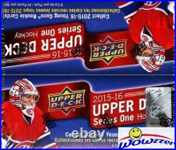 2015/16 UD Series 1 Hockey Factory Sealed 24 Pack Retail Box-6 Young Guns+Jersey