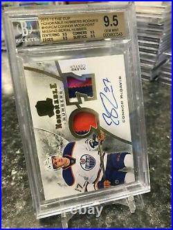 2015-16 UD The Cup, Connor McDavid Honorable #'s 3 Color RPA, Beckett 9.5 GEM