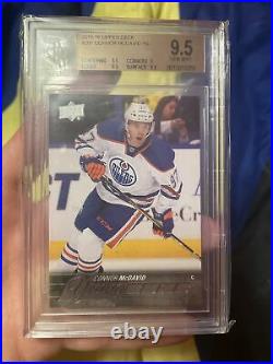 2015-16 Upper Deck Connor McDavid Young Guns Rookie Card RC #201 BGS 9.5