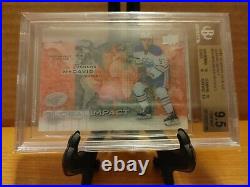 2015-2016 Upper Deck Ice Global Impact Rookie Card RC Connor McDavid BGS 9.5 10