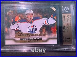 2015 Upper Deck Canvas Young Guns Connor McDavid ROOKIE RC BGS 10! PRISTINE