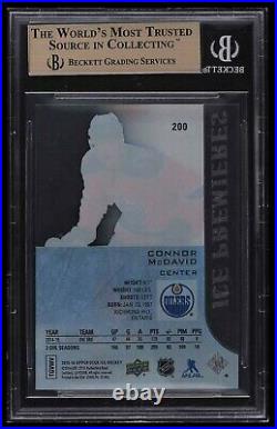 2015 Upper Deck Ice /99 Connor McDavid #200 BGS 10 ROOKIE RC HIGH END