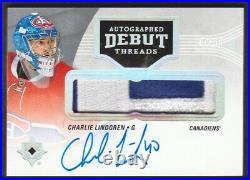 2016-17 Ultimate Collection Debut Threads Patch Auto #CL Charlie Lindgren 47/99