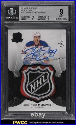 2016 The Cup Black Shield Connor McDavid RC PATCH AUTO 1/1 #39 BGS 9 MINT