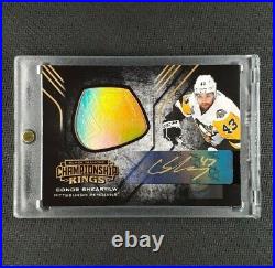 2017-18 UD Black Diamond Championship Rings Auto Conor Sheary Penguins