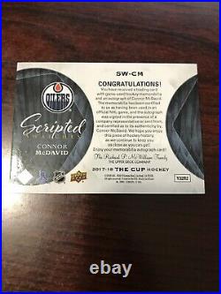 2017-18 Upper Deck The Cup Auto Autograph Jersey Connor McDavid 17/35 Swatches