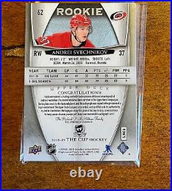 2018-19 UD The Cup Andrei Svechnikov Rookie Patch Auto /99 On Card Autograph RC