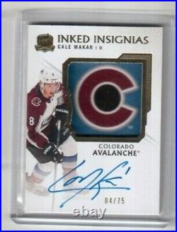 2019-20 The Cup Inked Insignias Card # II-CM Cale Makar Colorado Avalanche 04/75