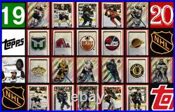 2019-20 Topps NHL Hockey Sticker Complete Set +Album Elias Pettersson Cale Makar