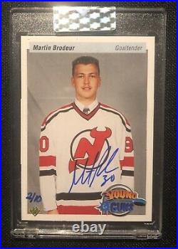 2019-20 UD Buyback MARTIN BRODEUR RC AUTO /10 Young Guns Autograph 1990-91 SP
