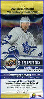 2019/20 Upper Deck Series 2 Hockey 18 Pack Factory Sealed FAT PACK Box-468 Cards