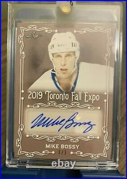2019 Leaf Toronto Fall Expo Mike Bossy Ny Islanders Auto Autograph #1/1 Card