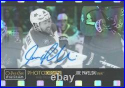 2020-21 O-Pee-Chee Platinum Hockey Photo Driven Rainbow #PD8 Joe Pavelski AUTO