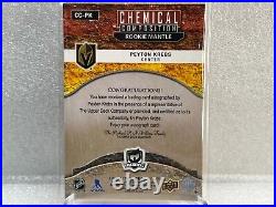 2020-21 The Cup Chemical Composition Autographs Mantle #CCPK Peyton Krebs NEW
