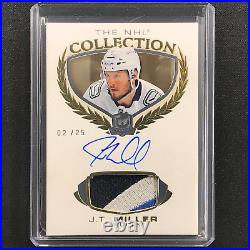 2020-21 The Cup J. T. MILLER The NHL Collection Relic Patch Auto 2/25