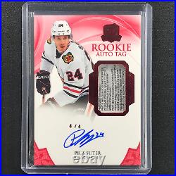 2020-21 The Cup PIUS SUTER Rookie Auto Patch Tag Red Foil 4/4