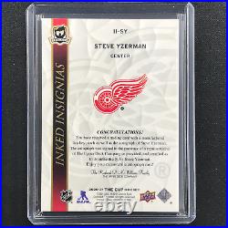 2020-21 The Cup STEVE YZERMAN Inked Insignias Manufactured Relic Auto 16/25