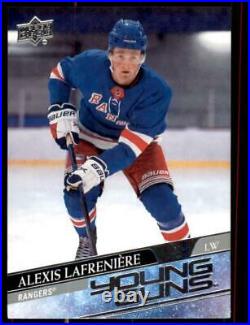 2020-21 UD Series 1 Base Young Guns #201 Alexis Lafreniere RC New York Rangers