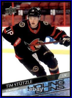 2020-21 UD Series 2 Base Young Guns #482 Tim Stutzle RC Ottawa Senators
