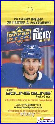 2020/21 Upper Deck Series 2 Hockey Factory Sealed 6 Box FAT PACK CASE-2,808 Card