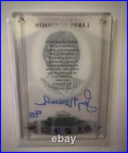 2020 21 Upper Deck Trilogy Larry Robinson Scripted Hall of Fame Plaques