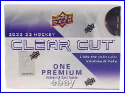 2021-22 And 2022-23 Upper Deck Clear Cut Hockey Hobby Box