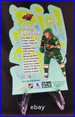 2021-22 Skybox Metal Universe Kirill Kaprizov Big Man on Ice Gold Wild /96