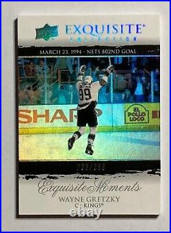 2021-22 UD Exquisite Collection Hockey Wayne Gretzky Exquisite Moments /399