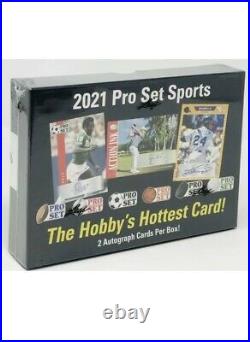 2021 Leaf Pro Set Sports Trading Card HOBBY Box2 Autos/box Leylah Fernandez