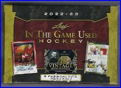2022/23 Leaf In the Game Used Hockey Factory Sealed Box