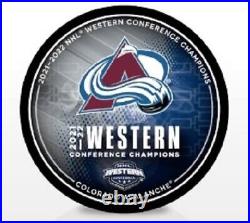 2022 NHL Six Puck Colorado Avalanche Set Conference Champions Stanley Cup Final