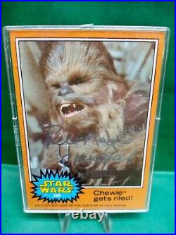 #232 Chewie gets riled! 1977 Star Wars Autograph Peter Mayhew as Chewbacca