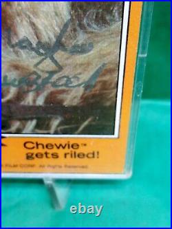 #232 Chewie gets riled! 1977 Star Wars Autograph Peter Mayhew as Chewbacca