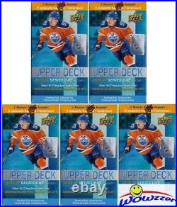 (5)16/17 UD Series 1 Hockey EXCLUSIVE Sealed 12 Pack Blaster Box-10 Young Gun RC