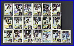 (6) 1984-85 OPC O-Pee-Chee Boston Bruins Team Sets 19 Cards