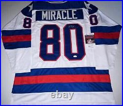 Al Michaels signed Team USA 1980 Miracle On Ice jersey autographed JSA