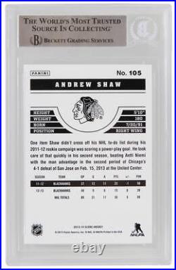 Andrew Shaw autographed 2013-14 Score Hockey Card #105 (Beckett Encapsulated)