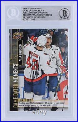 Autographed Alex Ovechkin Capitals Hockey Slabbed Card