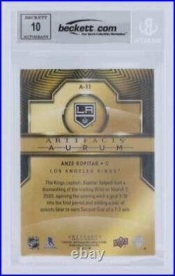 Autographed Anze Kopitar Kings Hockey Slabbed Card Item#13410769 COA
