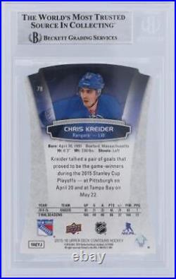 Autographed Chris Kreider New York Rangers Hockey Slabbed Card