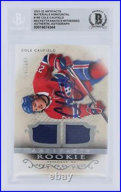 Autographed Cole Caufield Canadiens Hockey Slabbed Rookie Card Item#13377413 COA
